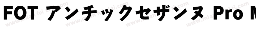 FOT アンチックセザンヌ Pro M Regular字体转换